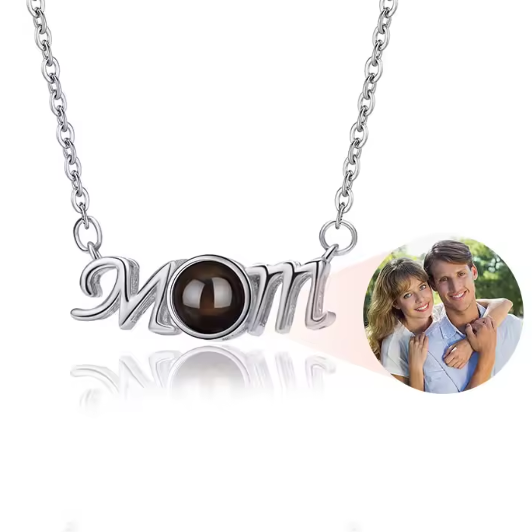EternaMom™ Crystal Photo Necklace A Love That Shines Forever