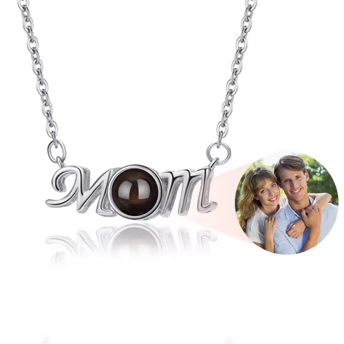 EternaMom™ Crystal Photo Necklace A Love That Shines Forever