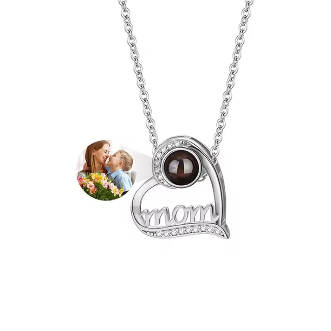 EternaMom™ Crystal Photo Necklace A Love That Shines Forever