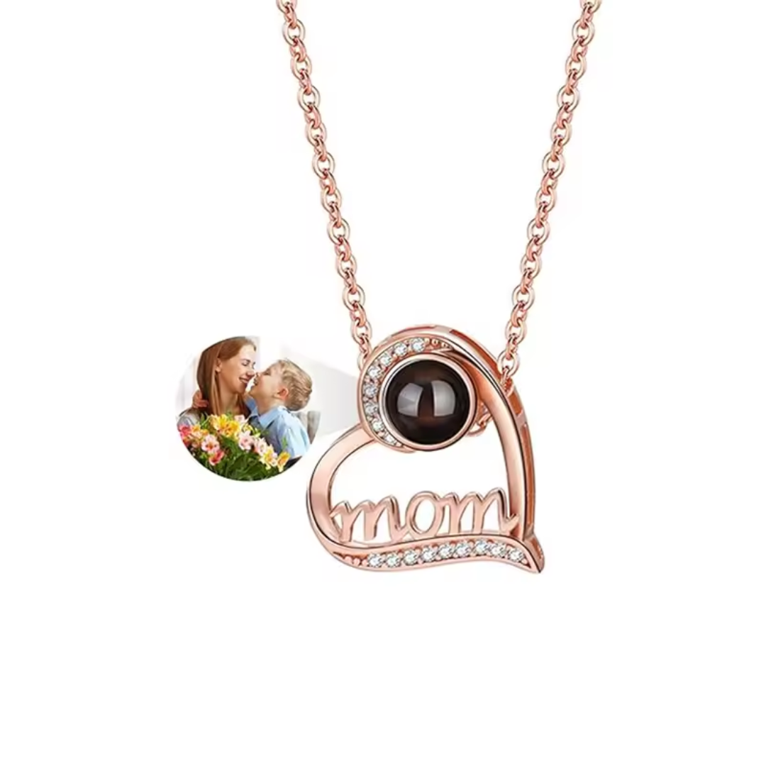 EternaMom™ Crystal Photo Necklace A Love That Shines Forever